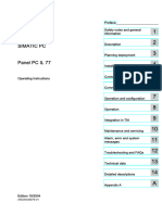 Panel PC IL 77 Operating Instructions