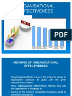 Organisational Effectiveness