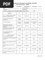 2nd Term Exam Chemistry Class 10