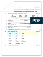 CBSE Class 2 EVS Sample Paper Set C_0