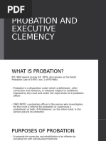 Probation and Executive Clemency