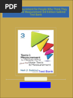 Download full Tests and Measurement for People Who Think They Hate Tests and Measurement 3rd Edition Salkind Test Bank all chapters