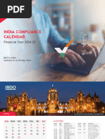 Compliance Calendar 2024 25 BDO India MayUpdate