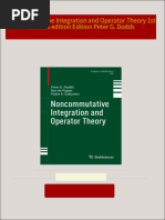 Noncommutative Integration and Operator Theory 1st ed. 2023 edition Edition Peter G. Dodds 2024 scribd download