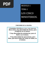 LOS CINCO MINISTERIOS 