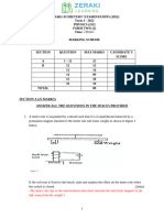 PHYSICS FORM 2 - - Marking Scheme