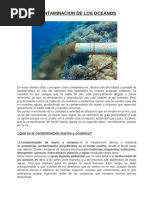 CONTAMINACION DE LOS OCEANOS