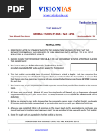 VISION IAS Prelims 2025 Test 11 With Solution in English