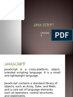 Lecture 5- Java Script