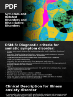 Chapter 6- Somatic Symptom and Related Disorders And