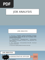 Job analysis