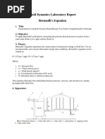 Fluid dynamics Bernoulli report