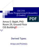 CSC 218 Lecture Slides [Derived Types_array_pointer_vector_string]