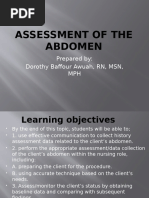 10 Assessment of the abdomen