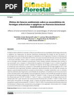 Efeitos de fatores ambientais sobre formigas arboricolas e epigeicas