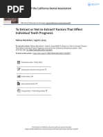 To Extract or Not to Extract  Factors That Affect Individual Tooth Prognosis