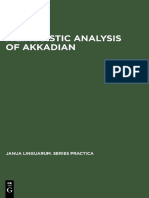 Reiner, A Linguistic Analysis of Akkadian