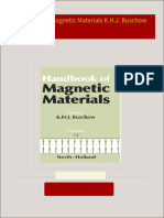 Download Handbook of Magnetic Materials K.H.J. Buschow ebook All Chapters PDF