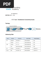 17.7.7 Lab - Troubleshoot Connectivity Issues 