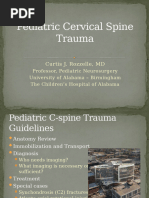 Pediatric Cervical Spine Trauma