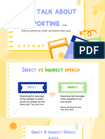 Direct and Indirect Speech