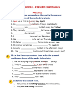 Simple Present and Present Continuous (4)