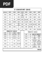 REVISED UT - 3 EXAM DATE SHEET