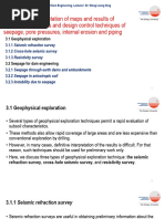 Geophysical exploration and seepage for dam engineering