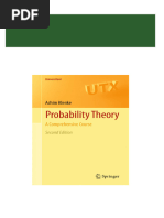 Probability Theory A Comprehensive Course 2th Wei Zhi 2024 scribd download