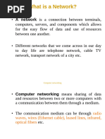 Basics of Computer Network