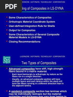 LS-DYNA Guidelines Composite Materials