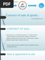 Contract of sale of goods