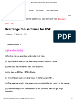 Rearrange the sentence for HSC - English Learning Notes