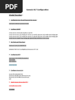 Genexis OLT Configuration