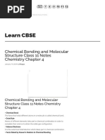 Chemical Bonding NCERT Notes