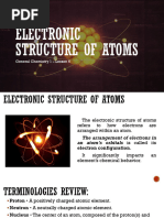 Genchem1 Lesson 6 Electronic Structure of Atoms