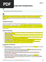 5-Inventory Concept and Components