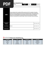 Practice Scenario Laceration Chart