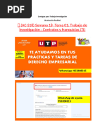 ? (AC-S18) Semana 18 -Tema 01Trabajo de Investigación - Contratos y franquicias (TI)