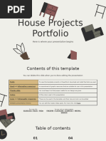 House Projects Portfolio by Slidesgo