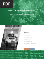 GMC GTP SUPPLY CHAIN MANAGEMENT