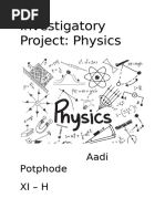 Investigatory Project Physics