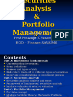 Security Analysis and Portfolio Management