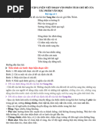 HỆ THỐNG CÁC BÀI TẬP LUYỆN VIẾT ĐOẠN VĂN PHÂN TÍCH CHỦ ĐỀ CỦA TÁC PHẨM VĂN HỌC