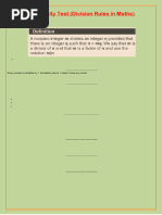 Divisibility Test