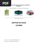 Rapport de Stage Ouvrier