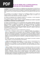 El papel de la inteligencia artificial en teleformación