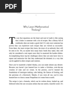 Why lear mathematical thinking