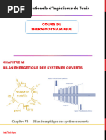 Chapitre VI Bilan énergétique des systèmes ouverts