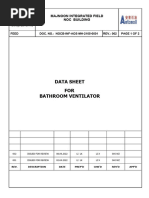 NOCB-INF-AOS-MH-2105-0001 DATA SHEET  FOR BATHROOM VENTILATOR  REV 002